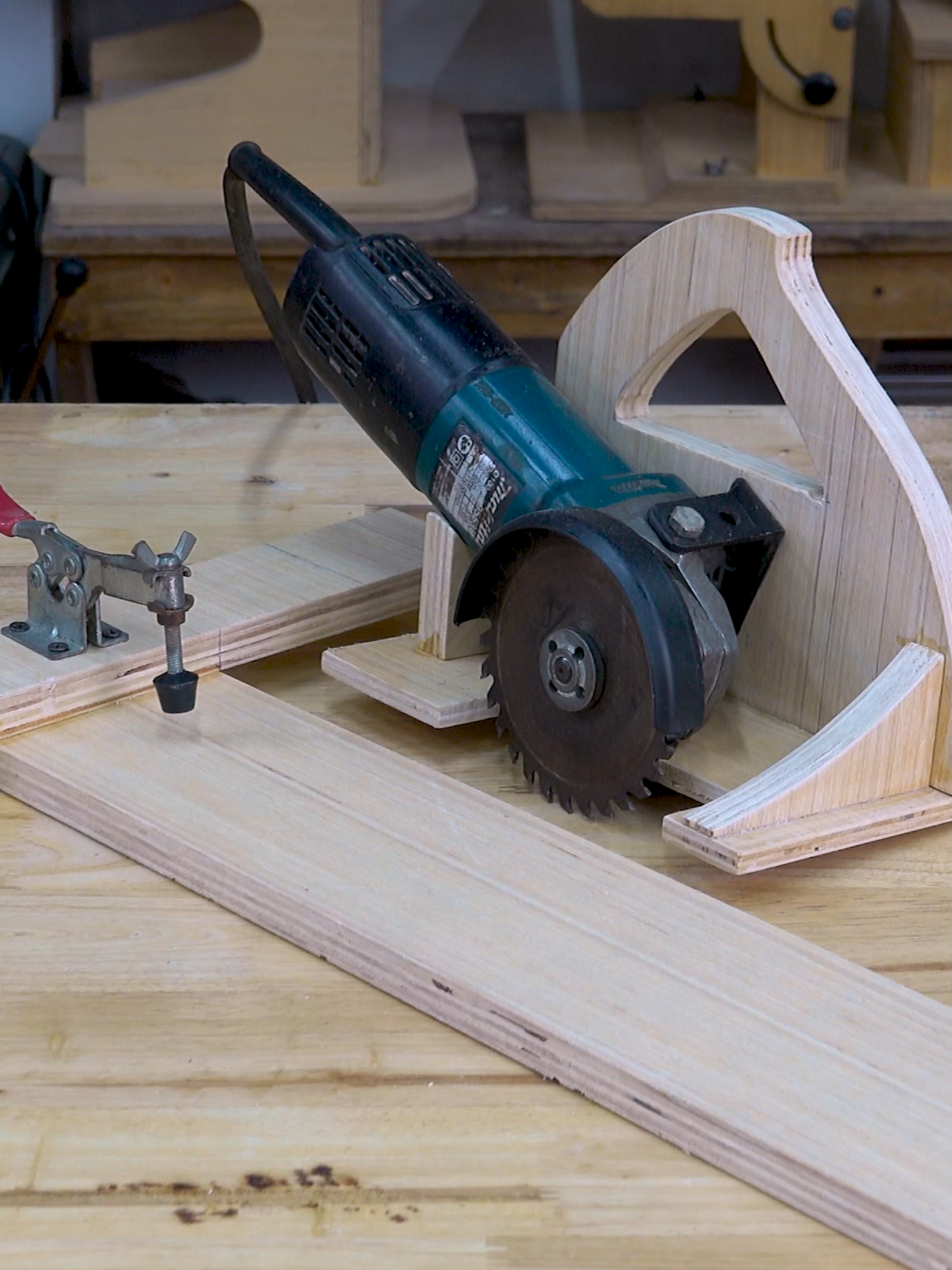 Transform your angle grinder into a precision circular saw with a track rail guide! Achieve flawless cuts every time and elevate your DIY projects to the next level. (Part2) 🔧✨ #DIYProjects #ToolHacks #PrecisionCutting