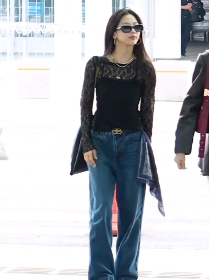 ruka on airport today❤️‍🔥 #ruka #babymonster #fyp #4u 