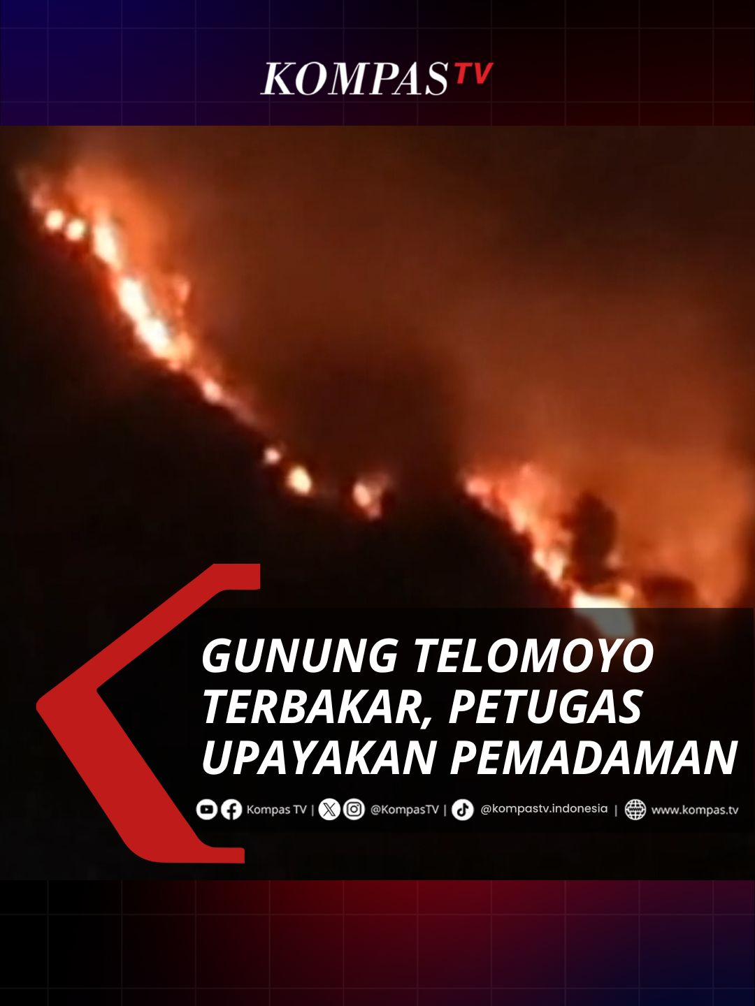 Kebakaran terjadi di Gunung Telomoyo, Kabupaten Semarang, Jawa Tengah, dengan tiga titik api yang terdeteksi sejak Rabu petang (18/09). Penyebab kebakaran masih dalam penyelidikan dan dipastikan tidak ada pendaki atau masyarakat yang terjebak di area tersebut. Simak berita terkini lainnya di kompas.tv #VODKompasTV