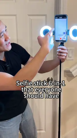 6 in 1 Trespie con Luces #tripod #ringlight #tiktokshop #live #selfiestick #contentcreatortips #comprencompren #fyp 