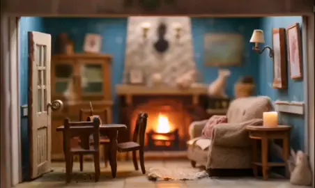 A little mouse in a tiny house 🐁🏡  #digitalarttiktok #digitalart  #slowliving #ambient #escape  #fantasyart #creativeart #mousehouse  #motiongraphics #slowlife #cosyvibes  #motionleap #luma #fireside #cottagecore #cottagecoreaesthetic 