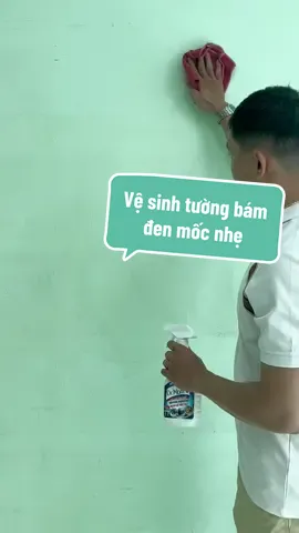 Vệ sinh tường bám đen mốc nhẹ #LearnOnTikTok #taydanang #drnatro #CleanTok #noitro 