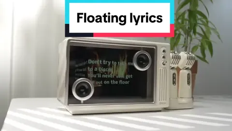 Floating lyrics sound speaker makes the music more atmospheric#stereo #desksetup #desktop#fpy#giftideas#iphone16 