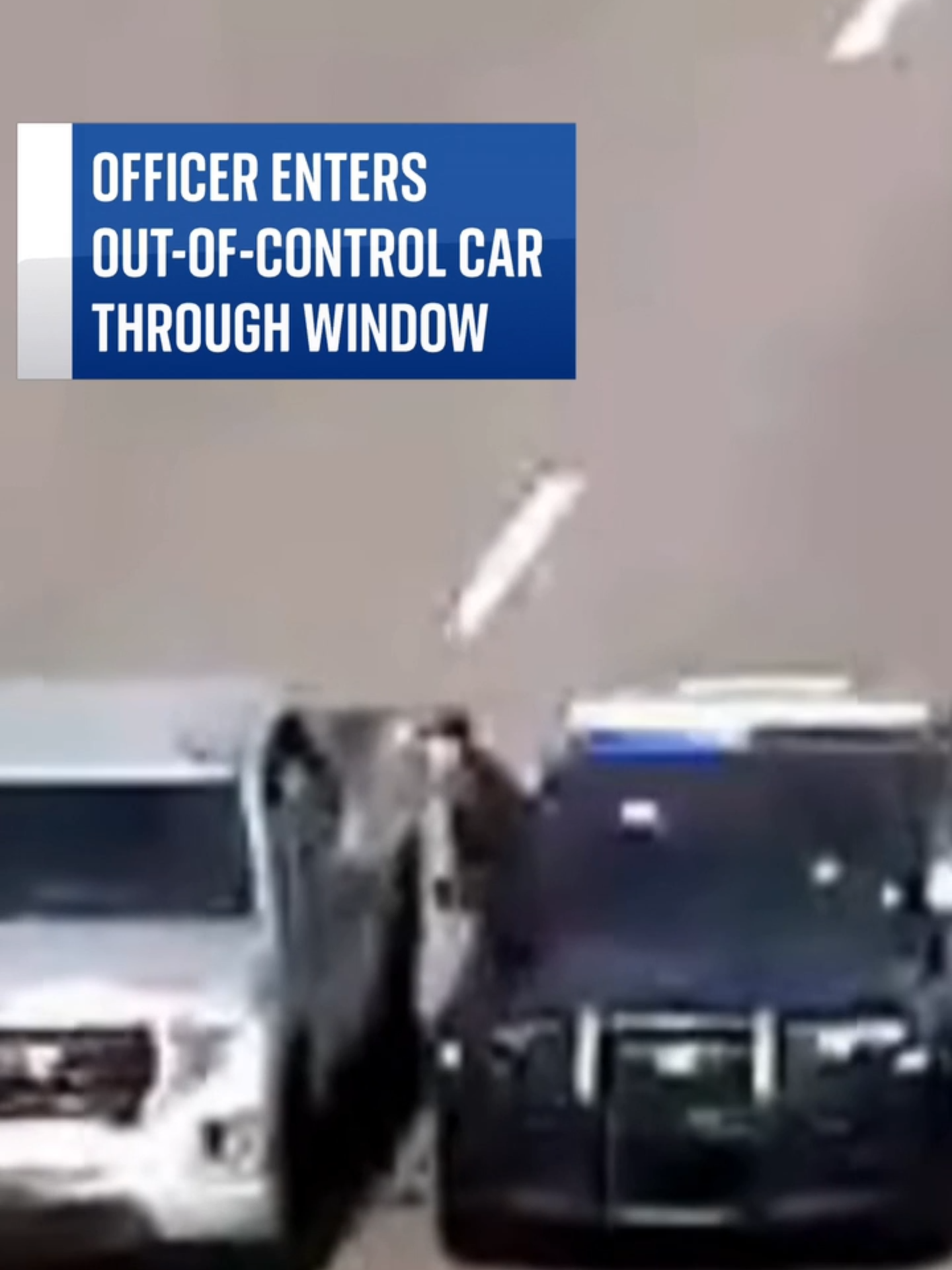 Police climb through car window to rescue a driver experiencing a medical emergency. #skynews