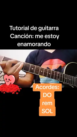 Tutorial de guitarra  me estoy enamorando  #lamafia #meestoyenamorando #acordes #guitarrafacil#guitar#for 