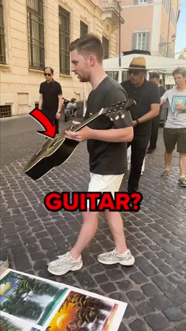 He Spray Painted My Guitar!😍 #viral #fyp #art 