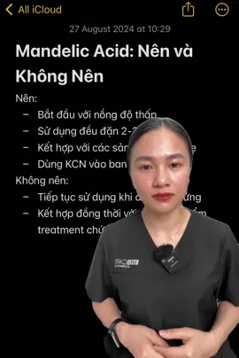 Mandelic Acid: Nên ✅ và Không Nên ❌ #MDCARE #MDCAREVietNam #ScienceMeetsBeauty 