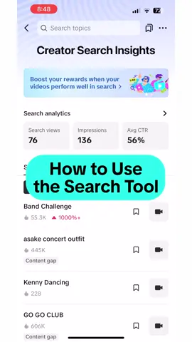 Not sure what your audience wants in your next video? By utilizing Creator Search Insights, you can give them exactly what they've been searching for!