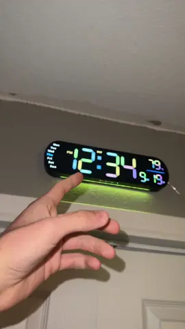 Leds look awsome too #wallclock #digitalwallclock #alarmclock 