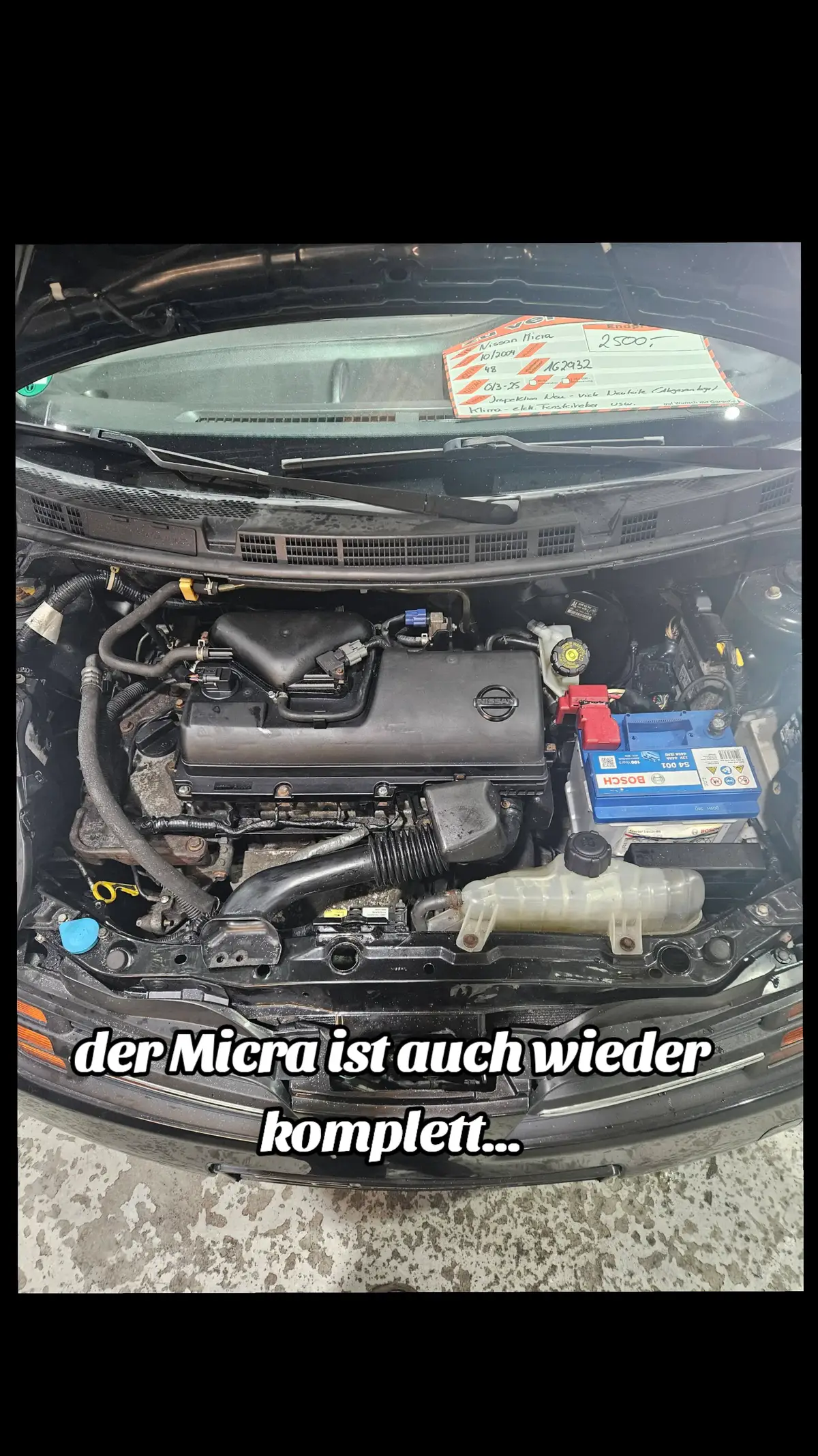 So langsam werde ich Experte im Motor ein und ausbauen bei dem Ding...