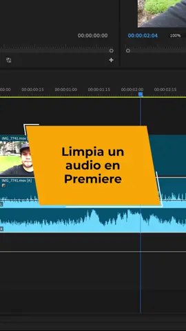 LIMPIA UN AUDIO AUTOMÁTICAMENTE utilizando la Inteligencia Artificial en Premiere 2024 *Si desean acceder a la versión completa de este video, síganme en YouTube (link en la descripción del canal). #adobepremiere  #premierepro 