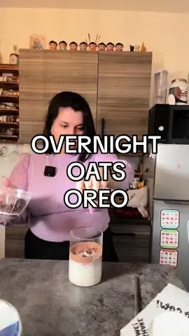 OVERNIGHT OATS OREO 🥹🫶 Je suis trop fière, trop hâte de le goûter !!  #foryou #overnightoats #pourtoi #miam #yummy #healthy #degustationfood #overnightoatsoreo #oreo #cvpoq 
