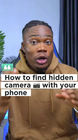How to spot hidden cameras with phone #iphonetricks #iphone #ios #ios16 #apple #techtok #damytechie #capcut #whatsapp #android #ai #artificialintelligence #tiktoknigeria #africa #Tech #fyp #foryou #foryoupage