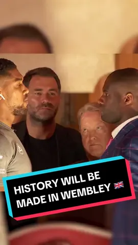 ANTHONY JOSHUA AND DANIAL DUBOIS FACE OFF! 🇬🇧 🔥 #RiyadhSeasonCard: Wembley Edition | #JoshuaDubois | September 21 | Buy NOW on TNT Sports Box Office ▶️ LINK IN BIO 🔗