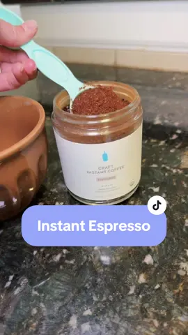 Make an amazing latte at home! No espresso machine needed! This Blue Bottle coffee instant espresso exceeded my expectations! The flavor is so good and I love that I can easily take this with me on the go. @@Blue Bottle Coffee ##bluebottlecoffee##instantespresso##coffee##coffeetiktok##tiktokshopfinds  ##fallfinds##giftideas
