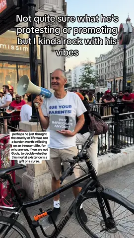 Might have been against overpopulation, or overconsumption, or maybe he just hates kids #xyzcba #fyp #viraltiktok #protest 