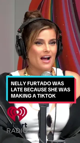New excuse for being late just dropped 🔥 @iHeartRadio #NellyFurtadoOnElvis #MBInterviewLounge