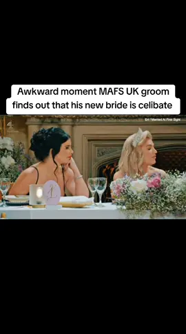 Awkward moment MAFS UK groom finds out that his new bride is celibate#mafsuk #mafs #awkward #moment#uk#groom#bride#celibate#marriedatfirstsight #marriedatfirstsightuk#married#Jake#Ross#Sacha#fyp#viral 