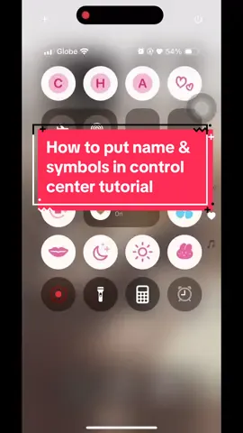 How to put name in control center tutorial #ios18 #customized 