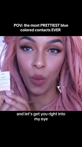 Honestly though? So pretty! @Millzladiva wearing #otakulens #honeymoonocean #contactlenses #coloredcontacts #coloredlenses 