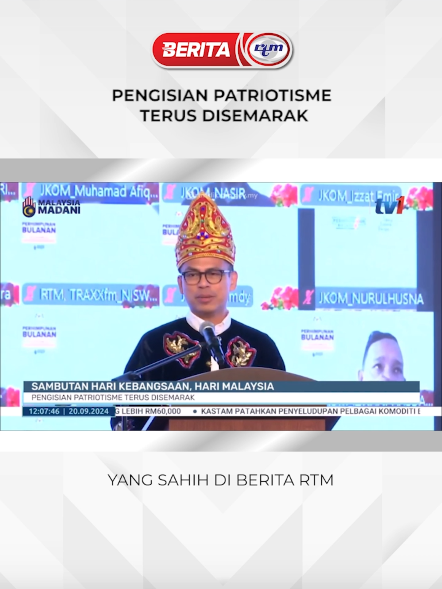 PENGISIAN PATRIOTISME TERUS DISEMARAK #BeritaRTM #RTM