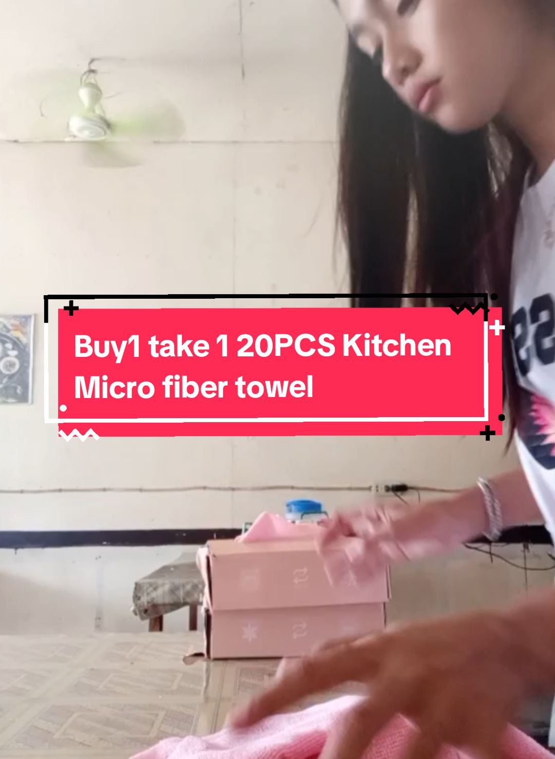 Buy1 take 1 20PCS Kitchen Microfiber towel #towel #foryourpages 