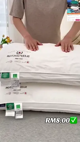 A high-quality pillow Can make you have a good night #bantalhotelmurah #bantalgebu #sarungbantalmurah #pillow #bedding #fouryou #tiktokmalysia #sarungbantalcotton 