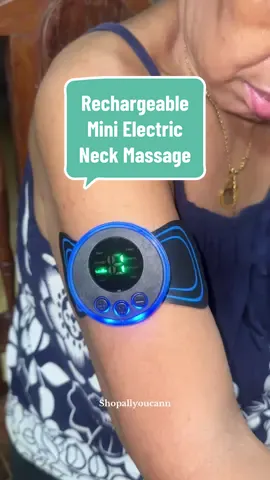 Rechargeable Mini Electric Neck Massager 49 pesos only . #neckmassager #neckmassage #massage #fyp 