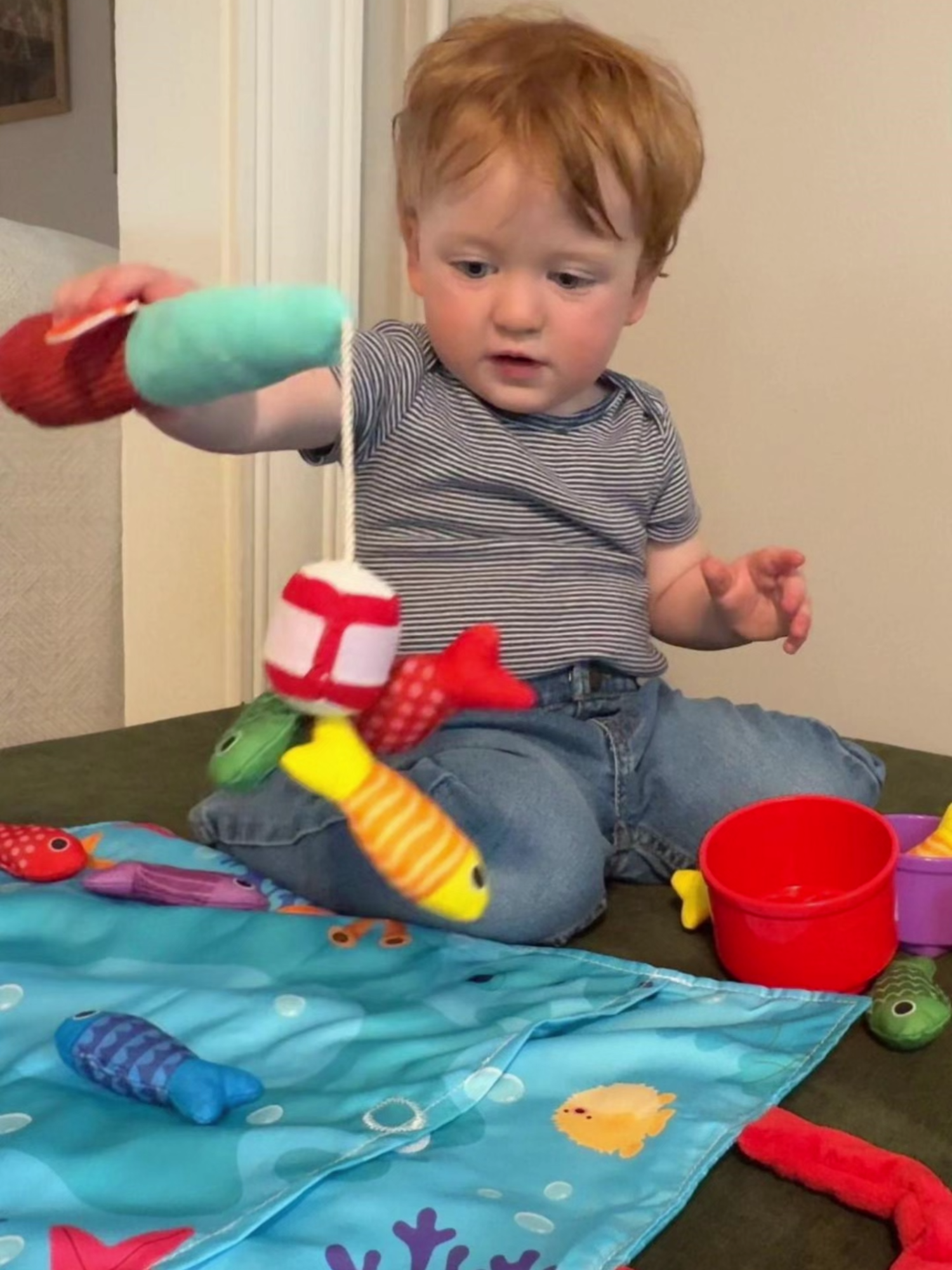 🐟Introduce your little one to their first fishing adventure with our soft, toddler-friendly cloth fishing toys!💙  📸: @justjennajo  #hahaland #hahalandtoys #hahalandkids #momtok #toddler #toddlersoftiktok #toddlermom #toddlerlife #toysforkids #kidsoftiktok #toddlertok #fyp #foryou #fypage