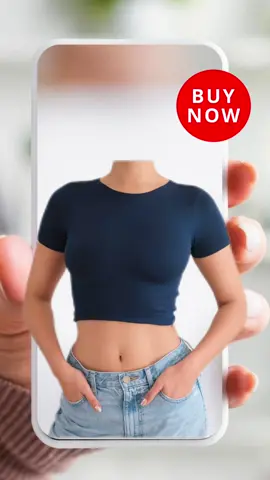 Short sleeved crop top✨ #womentops #trendytops #tops #womenclothes #affiliate #affiliatemarketing #fyp #tee #bodyshapeslimfit #