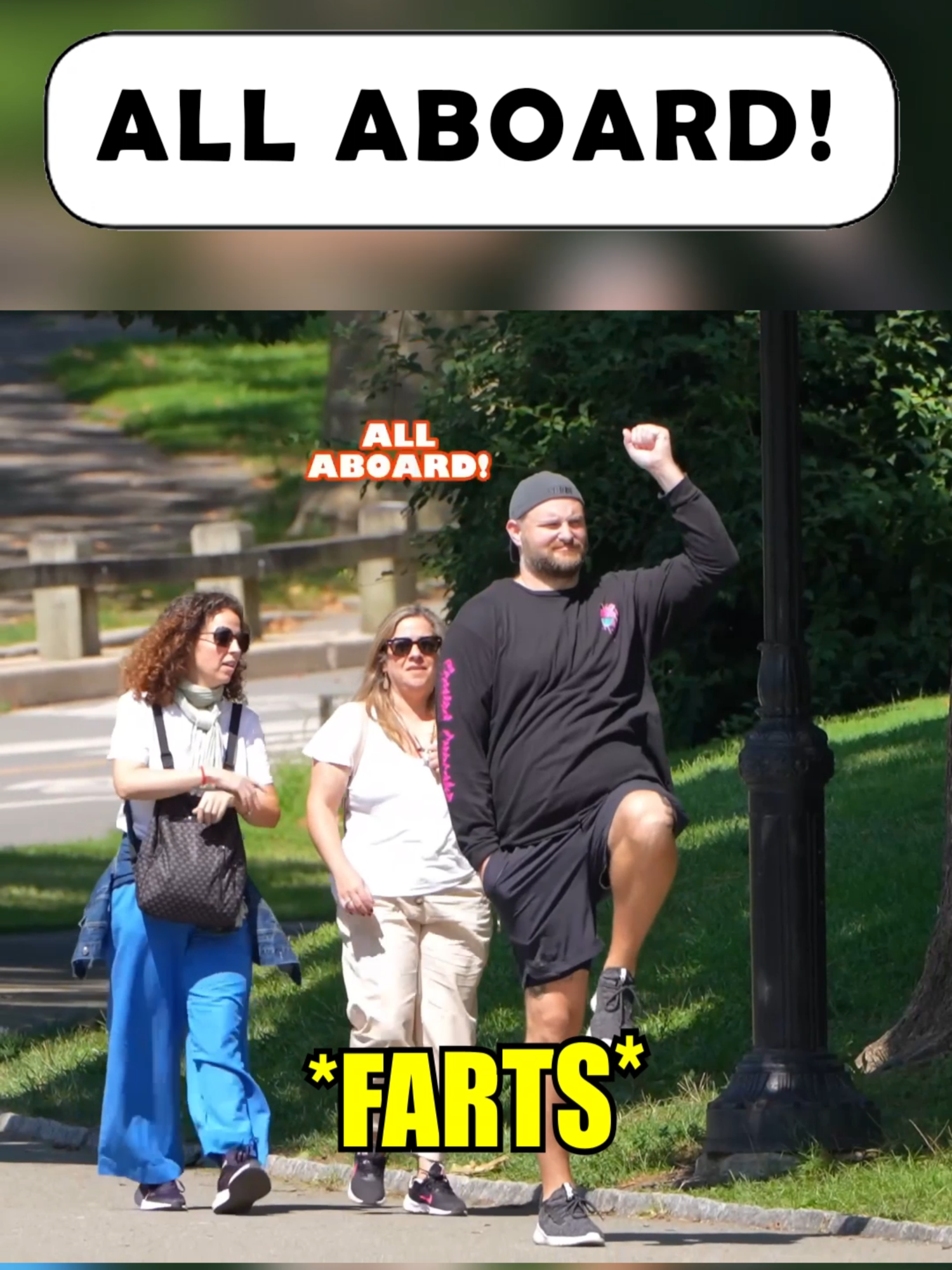 All Aboard The Fart Train! 💨🚂 #lol #viral #funny