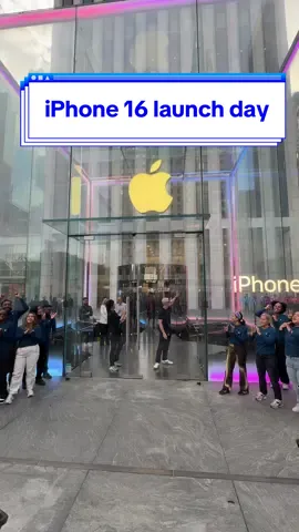 iPhone 16 launch day at Apple 5th Ave #iphone16 #applestore #timcook #apple5thave #iphone16releasedate #iphone16pro #iphone16promax #iphone16colors #iphone #applenews #newiphone #technews #techtok #tomsguide 