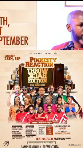 September 28th make a plan to attend Pink City Reaction in Lake Elementaita ,Nakuru county . tickets available on our YouTube description or mtickets website  @Pink City Reaction  #podcastish #nakurutiktokers #kenyanpodcast #kenyantiktok #voboy #emosnjoroge 