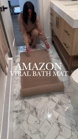 🔗 link in bio to shop! This bath mat has been a viral favorite on Instagram! It's the perfect addition to any bathroom.  I love the stylish waffle knit design and reliable nonslip backing! It’s super absorbent, so soft, and machine washable too!  #bathroomdecor #nonslip #bathroomfinds #bathroom #homedecor #neutraldecor #amazonhome #amazondoesitagain #founditinamazon #affordablehomedecor #boujieonabudget  