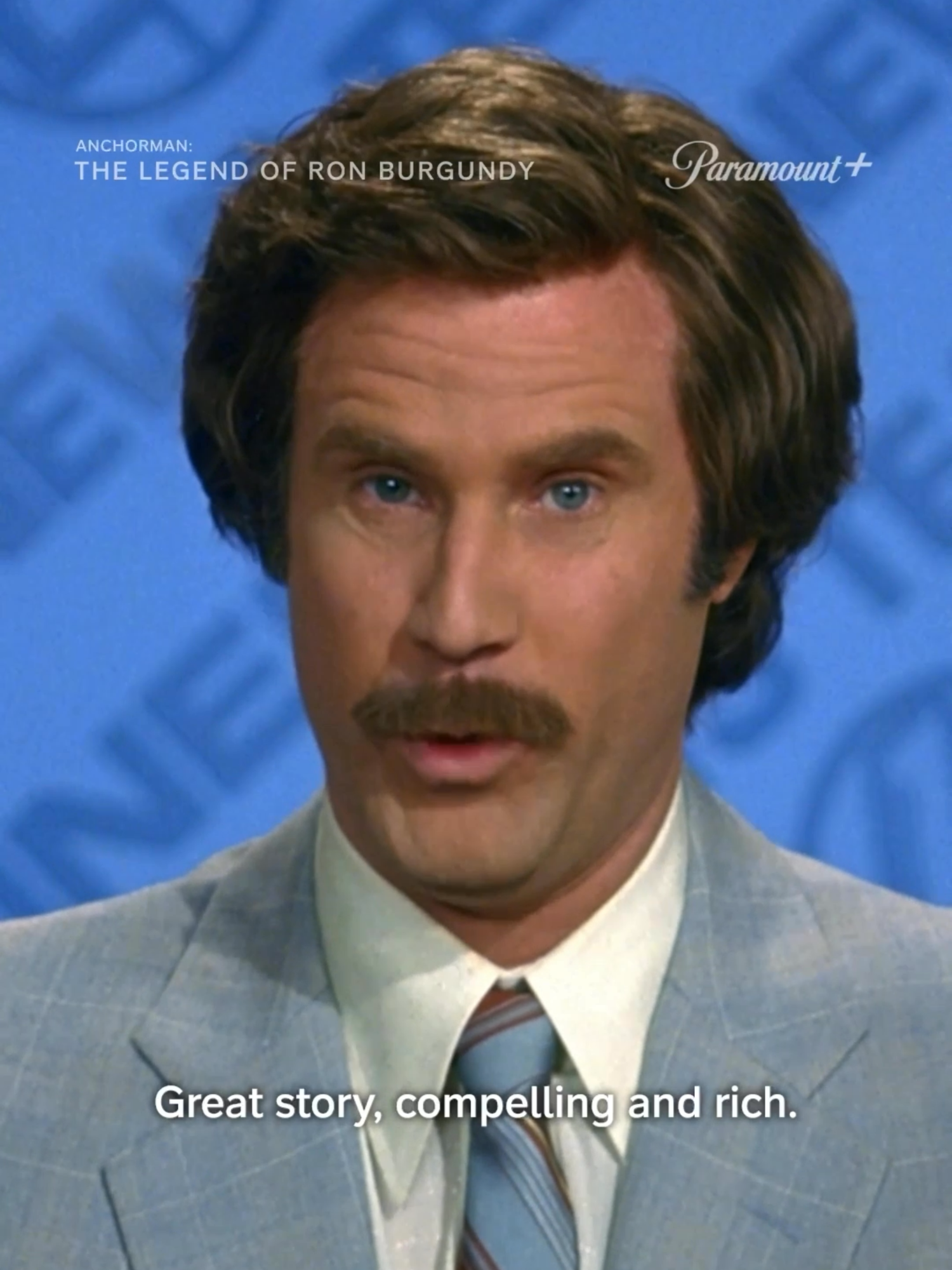 Be careful what you put on that prompter? #Anchorman    Help #WillFarrell out and stream Anchorman: The Legend of Ron Burgandy now on #ParamountPlus!