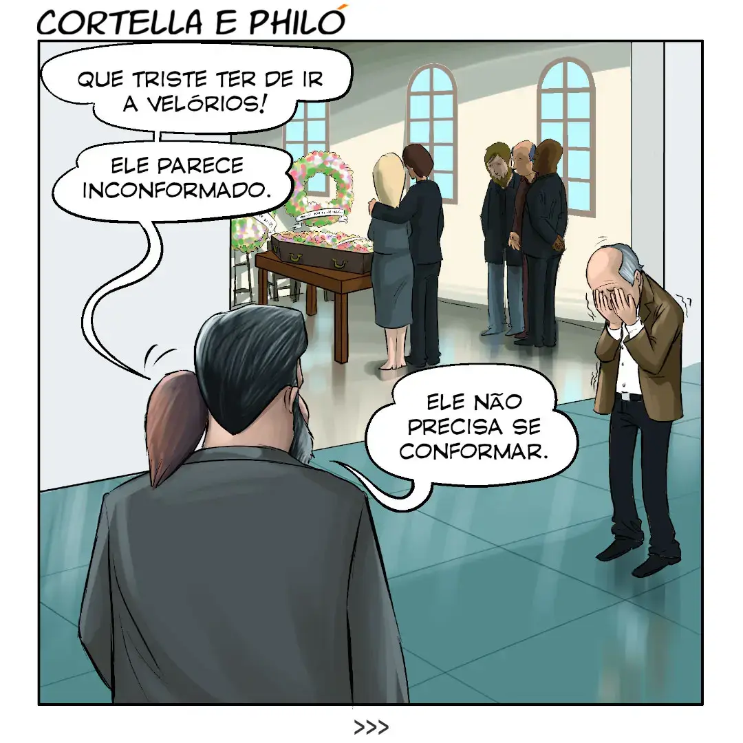 => Reflita com as tirinhas do Prof. Cortella e Philó, publicadas 2 vezes por semana. Curta e compartilhe conosco o seu comentário. CRÉDITOS - Idealização e direção geral: André Cortella - Roteiro: Paulo Jebaili - @paulojebaili - Ilustração: Ednei Marx - @studio58ilustra