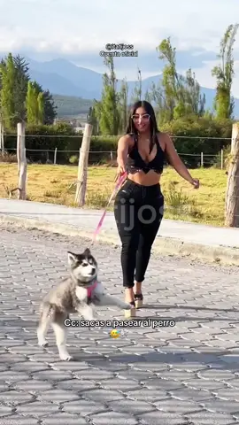 Cc cuanod sacas a pasear al perro y se quiere escapar 😅 #itati #itatijoss #perro #paseo #humor  #chiste 