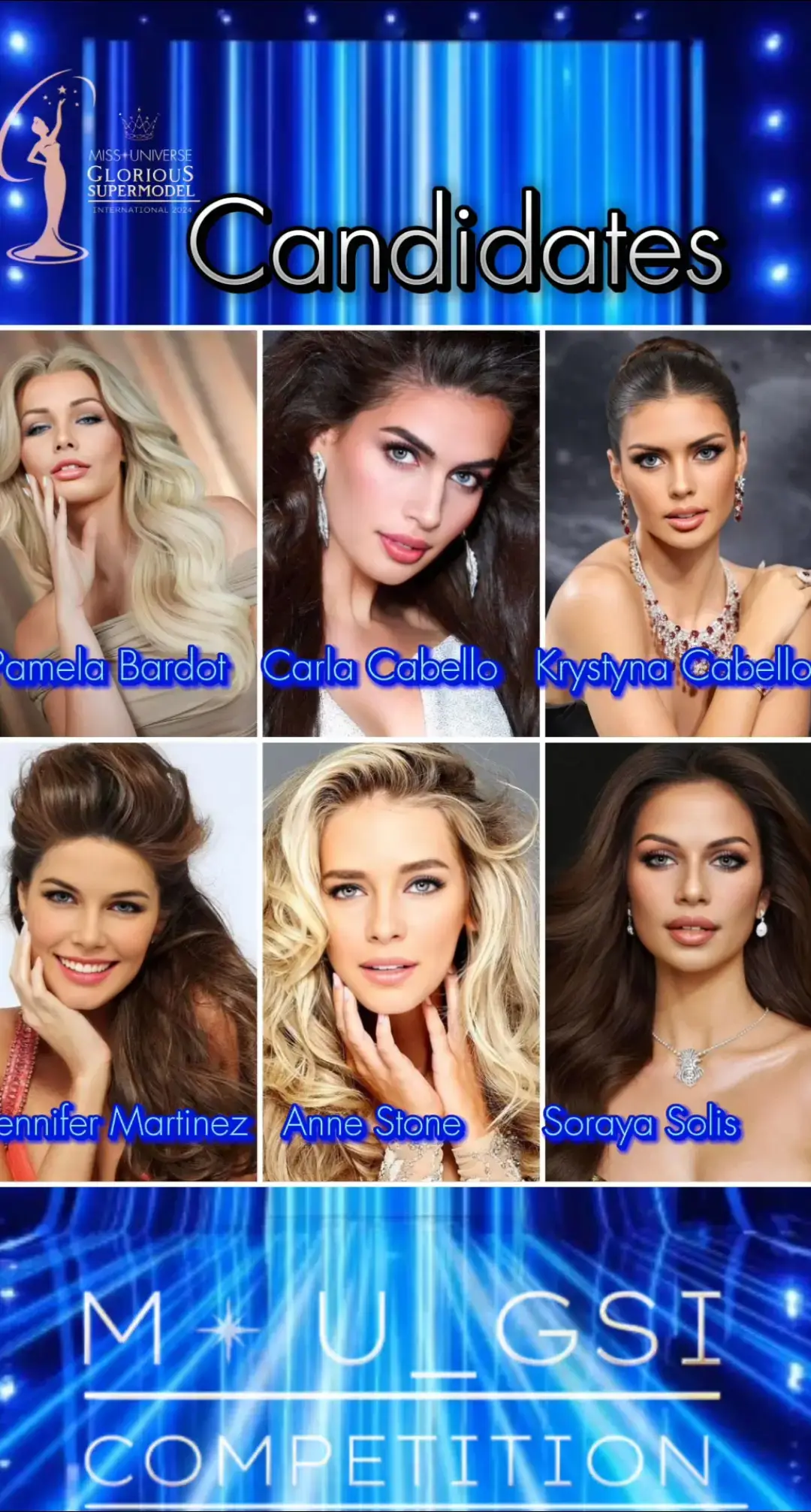 2024 👑 BEAUTYPAGEANT | SHOW  V O T I N.G  #MissUniverseGloriousSupermodelinternational2024 #mu_gsi #MissUniverse #SuperModel #Beautycontest #CrowingGlory #RunwayRoyalty #Beautyqueen #BeautyPageant #ModelingDreams #trend #CatwalkDiva #SupermodelInternational #2024Beauty #FashionIcon #RunwayQueen #GlamorousLife #LadyPam #PamelaBardot #fyo #goviral #viralvideos 