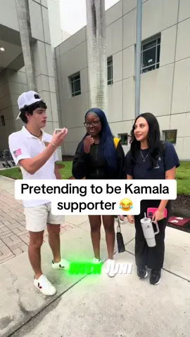Name her policies in the comments… oh wait 😆  #trump #fyp #foryoupage #MAGA #TrumpTrain #Trump2024 #miami #umiami 