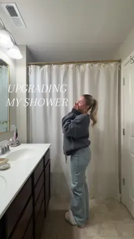 let's upgrade my shower! 👀🛁🎀✨ shop everything under “BATHROOM” on my Amazon storefront, 🔗 in my bio. #amazonhome #amazonbathroom #bathroomdecor #bathroomtransformation #showerupgrade #showercurtain #bowshowercurtain #rentalfriendly #amazonfashion #amazonfinds #amazonmusthaves #bathupgrade #showertransformation #indianapolis 