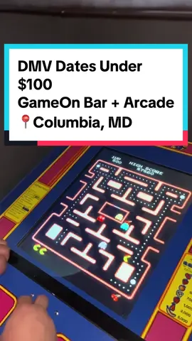 DMV Dates Under $100 GameOn Bar + Arcade 📍Columbia, MD #dmvtiktok #thingstodo #dmvfamilyactivities #dmvdateideas #dmv #fallactivities #affordable #frienddate #CapCut 