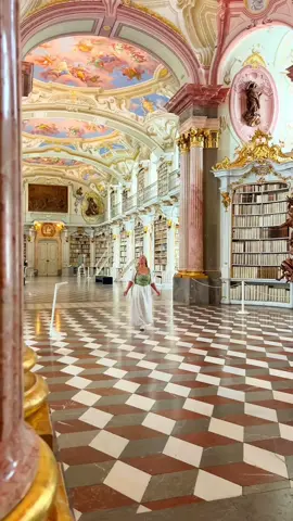 World’s most enchanting library details 👇✨🥀   📍Admont Abbey Library  @benediktinerstiftadmont  📚 The Admont Abbey Library is the largest monastic library in the world at 230ft long, 46ft wide, and 42ft tall.  🥀 Walking into what was once called “the 8th wonder of the world” feels like stepping into Belle’s Library from Beauty and the Beast.  ✨ It was completed in 1776, is home to over 70,000 books, and considered to be one of the most beautiful libraries in the world! 💌 Send this to someone who needs to visit this enchanting place! #bibliophile #librarylove #beautyandthebeast #austria #visitaustria #library #librarydesign #princessbelle 