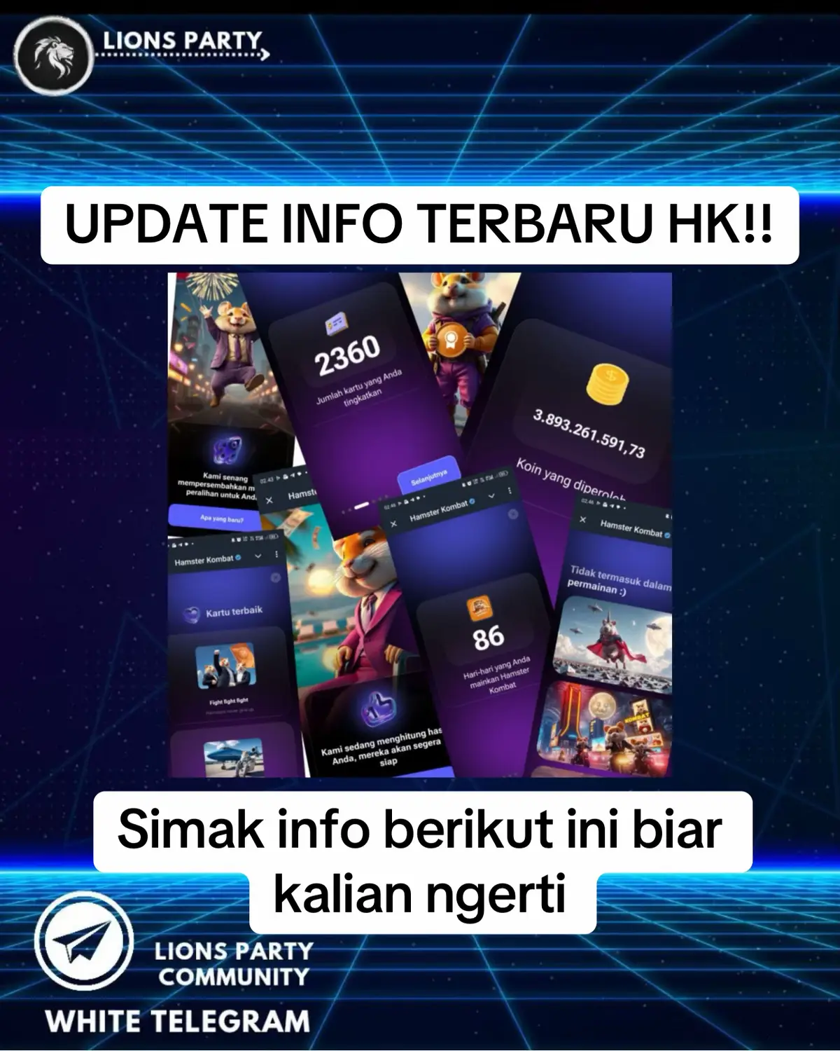 info point penting terkait update terbaru dari HK😉 #lionsparty #fyp #xyzbca #hamsterkombat #airdrop #hk 