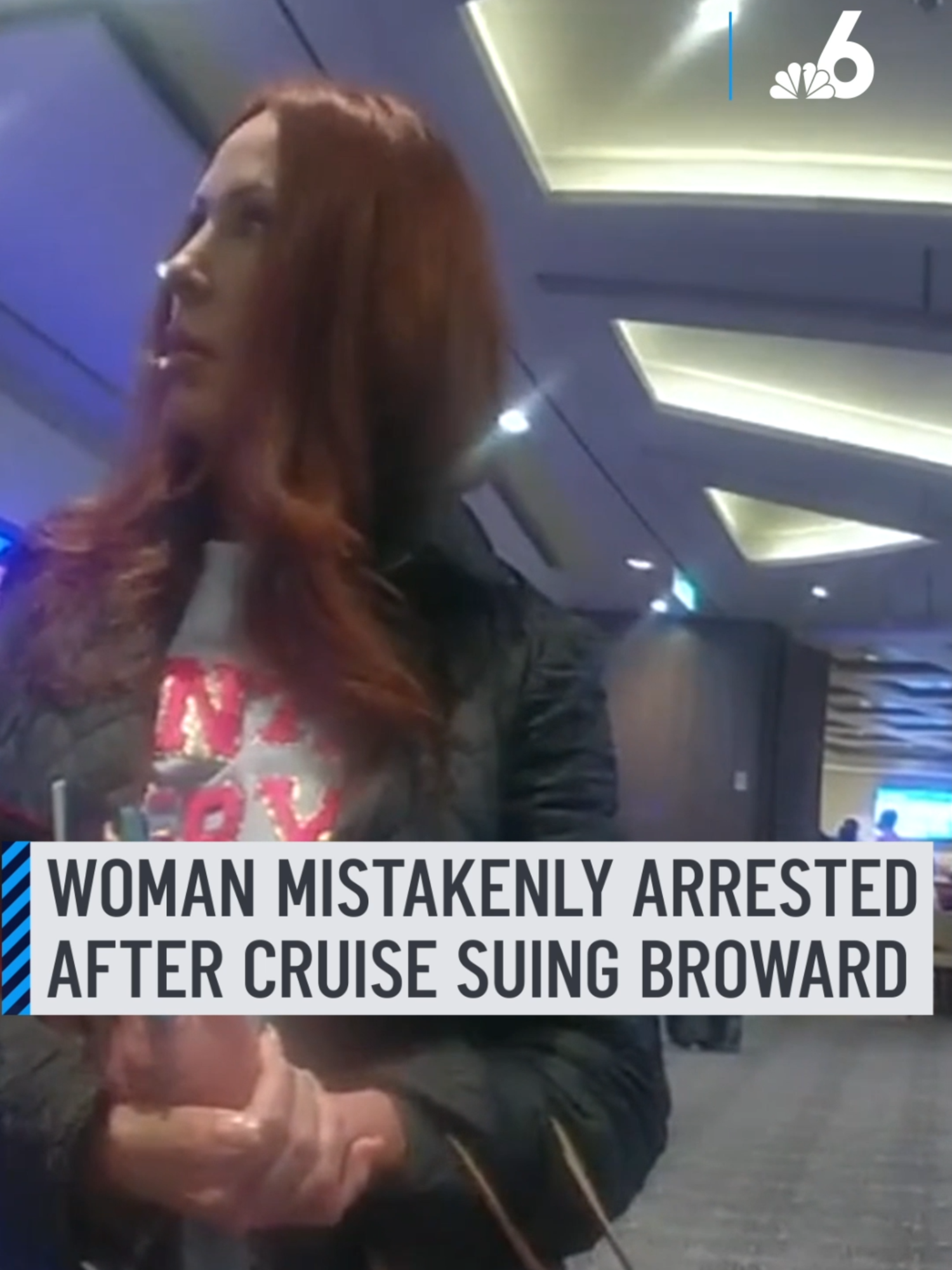 'It was humiliating, degrading.'⁠ ⁠ A Texas woman whose similar name as a wanted suspect landed her behind bars in Broward on Christmas Eve two years ago is now suing the county and the deputy who busted her for the mistaken arrest.⁠ ⁠ Jennifer Heath Box had just returned to Port Everglades following a weeklong cruise with family that ended on Christmas Eve 2022 when she scanned her ID to get off the ship.⁠ ⁠ But her attorneys say that instead of walking off the ship, she was surrounded by authorities who told her there was a warrant for her arrest for child endangerment in Harris County, Texas.⁠ ⁠⁠ #texas #broward #cruise #christmas