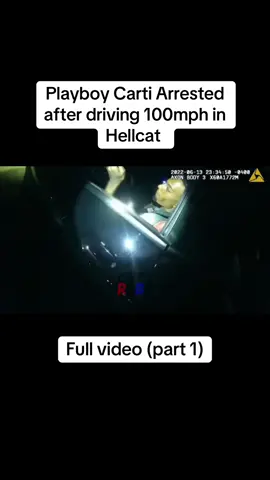 Playboy Carti Arrested after driving 100mph in Hellcat  (part 1) #police #policeofficer #policeoftiktok #policia #arrested #fyp #carsoftiktok #richlife #rich #rapper 