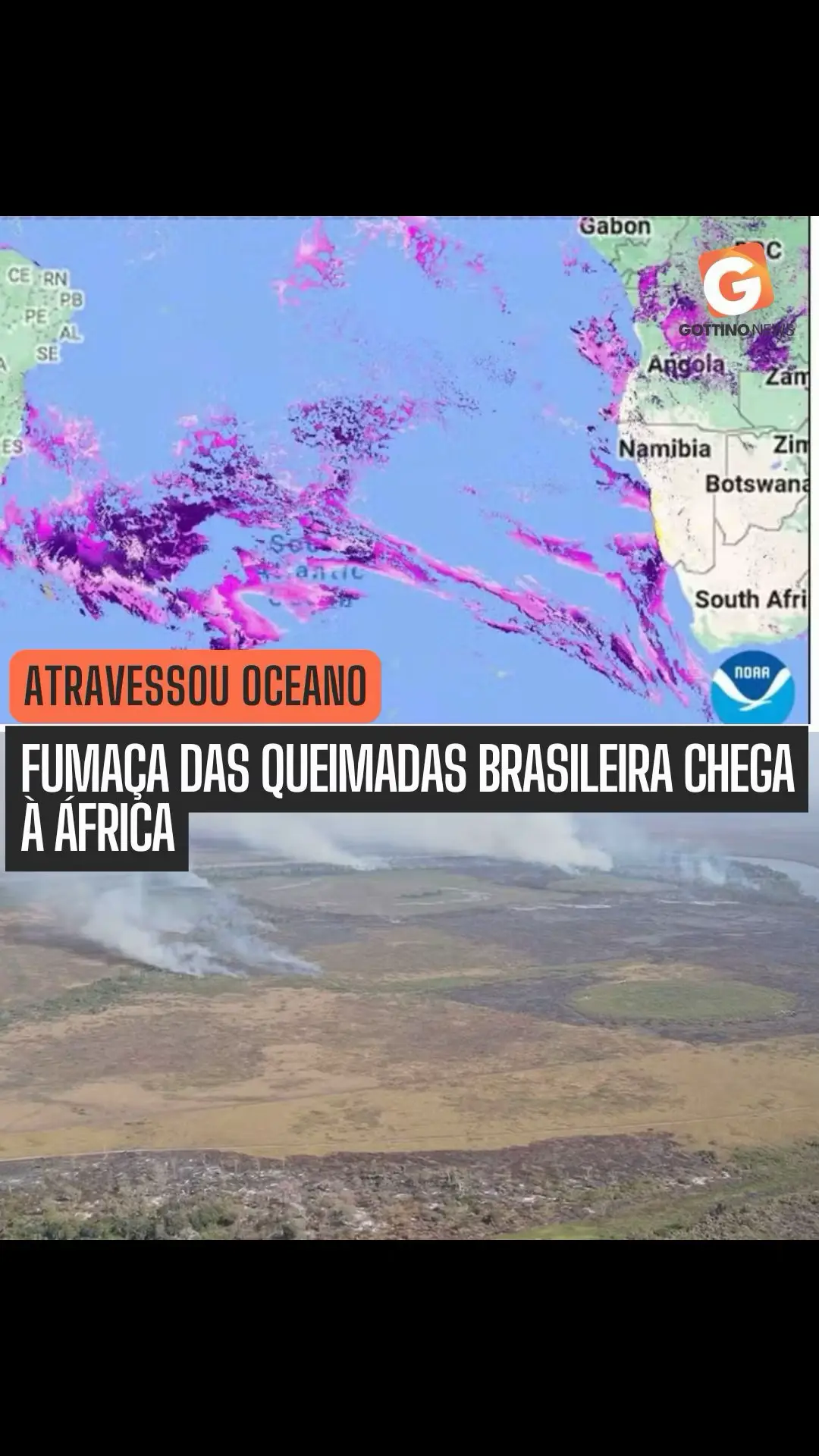 🔥🌍A fumaça gerada pelas queimadas no Brasil e em outras partes da América Latina atravessou o Oceano Atlântico e alcançou o sul do continente africano, segundo dados da MetSul. A presença de partículas foi identificada por satélites meteorológicos da Administração Nacional de Oceanos e Atmosfera dos EUA, revelando como os ventos podem transportar poluentes por longas distâncias. Neste mês, o número de queimadas no Brasil atingiu níveis alarmantes, com nove regiões superando a média histórica de setembro apenas nas duas primeiras semanas. O Mato Grosso liderou os registros, contabilizando 14.659 focos de calor. A Polícia Federal já investiga 85 casos de incêndios suspeitos de origem criminosa, embora ainda não tenham sido encontradas conexões diretas entre esses eventos. O cenário preocupa e levanta questões sobre as causas por trás das chamas.