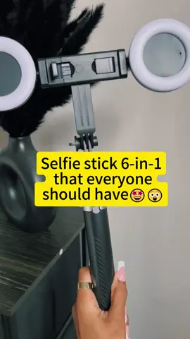 6 in 1 Trespie con Luces #tripod #ringlight #tiktokshop #live #selfiestick #contentcreatortips #comprencompren #fyp 