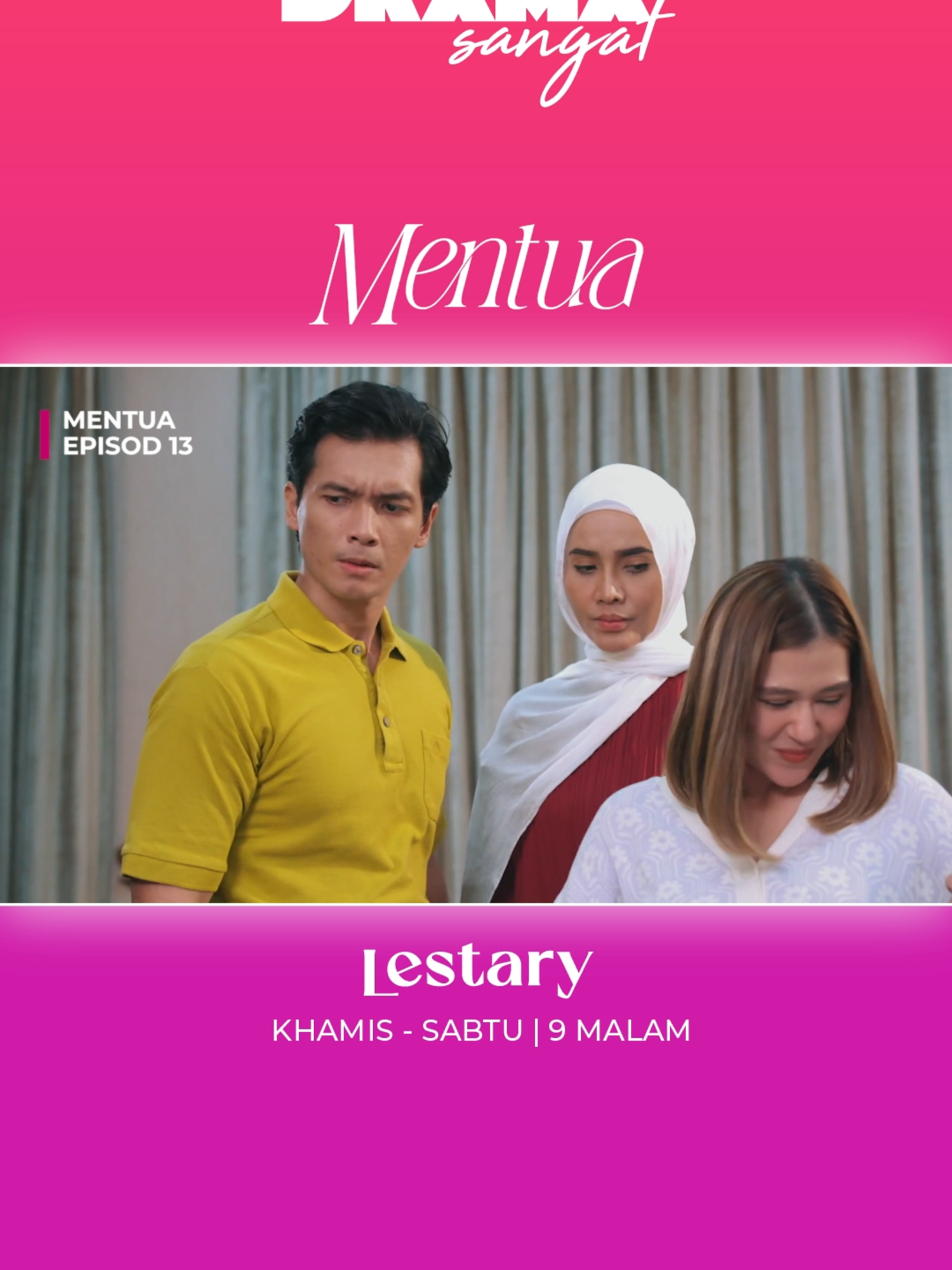 NAMPAK SANGAT IBU PILIH KASIH!  ▶️ #Mentua -> Khamis-Sabtu -> 9malam di TV3! Lakonan : @kak_ogy @elizadsharifuddin @syarulezani @radenzaharatul @jalaludinhassan @hannaqeela @dayangareeda @apich.lo Dan ramai lagi! Arahan Zamri Zakaria Terbitan @orangetreeproduction #DramaSangat #TV3Malaysia #lestary