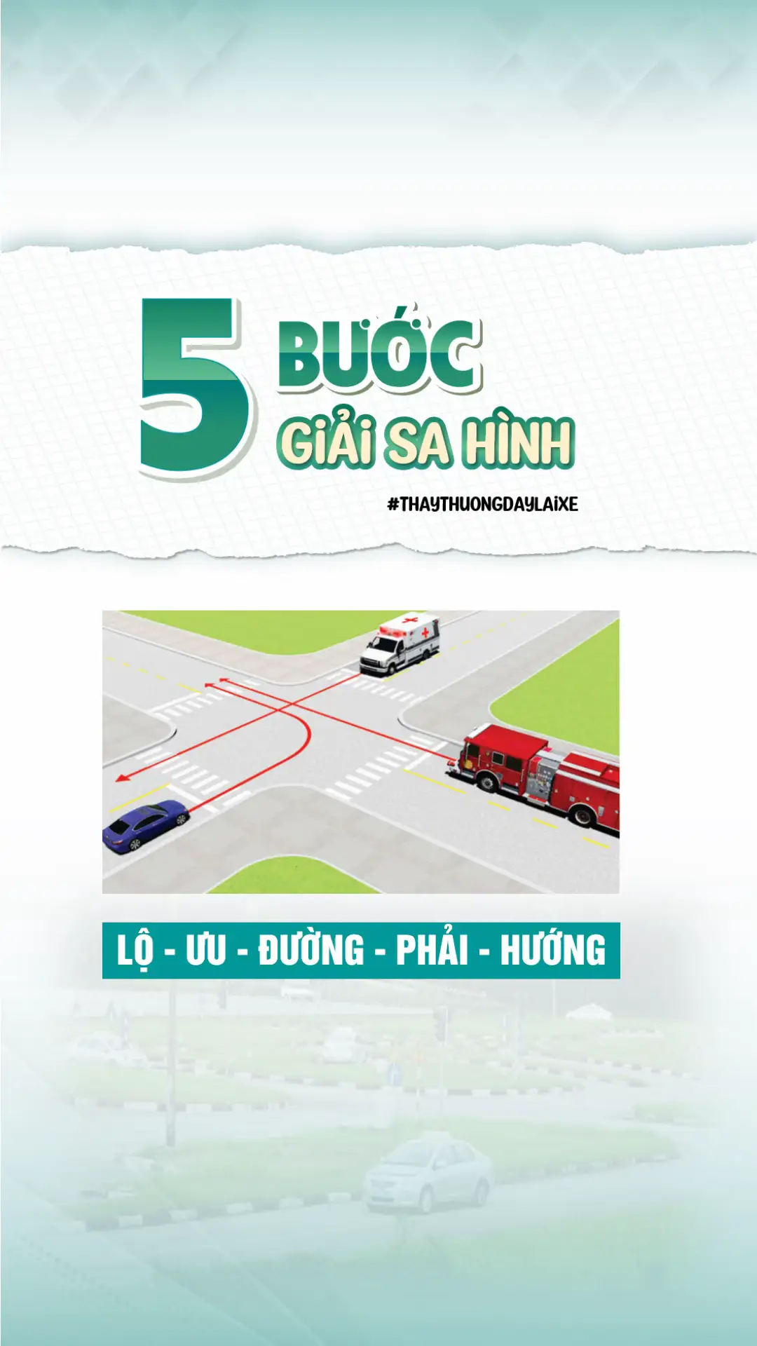 Thầy thường chia sẽ kiến thức 5 bước giải sa hình#hoclaixe #maivanthuong 