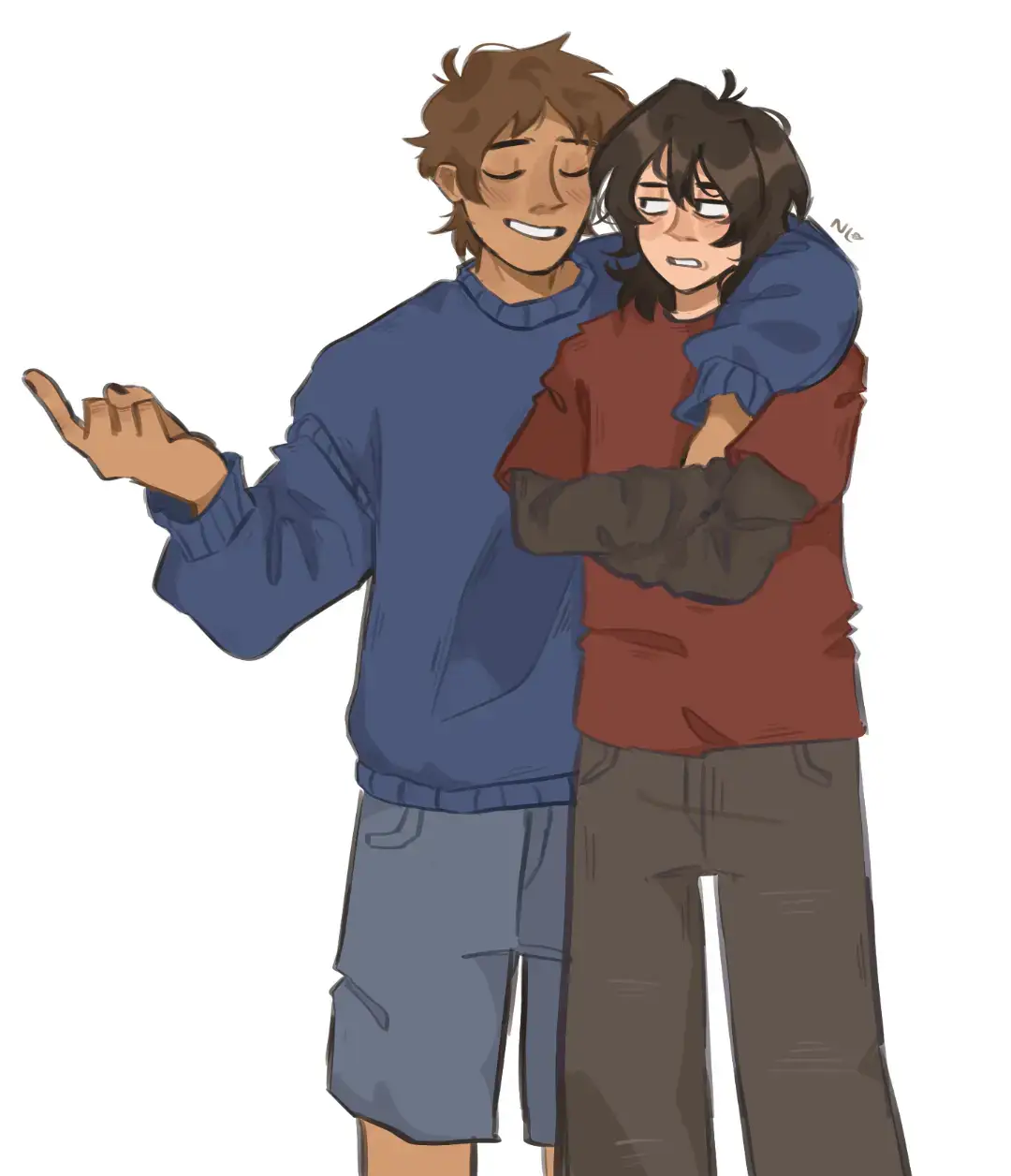 outing myself as a voltron fan 😔 (lil klance doodle) #voltron #voltronlegendarydefender #klance #keithkogane #lancemcclain 